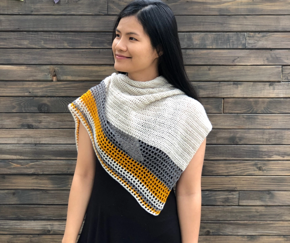 finished easy crochet easy breezy shawl