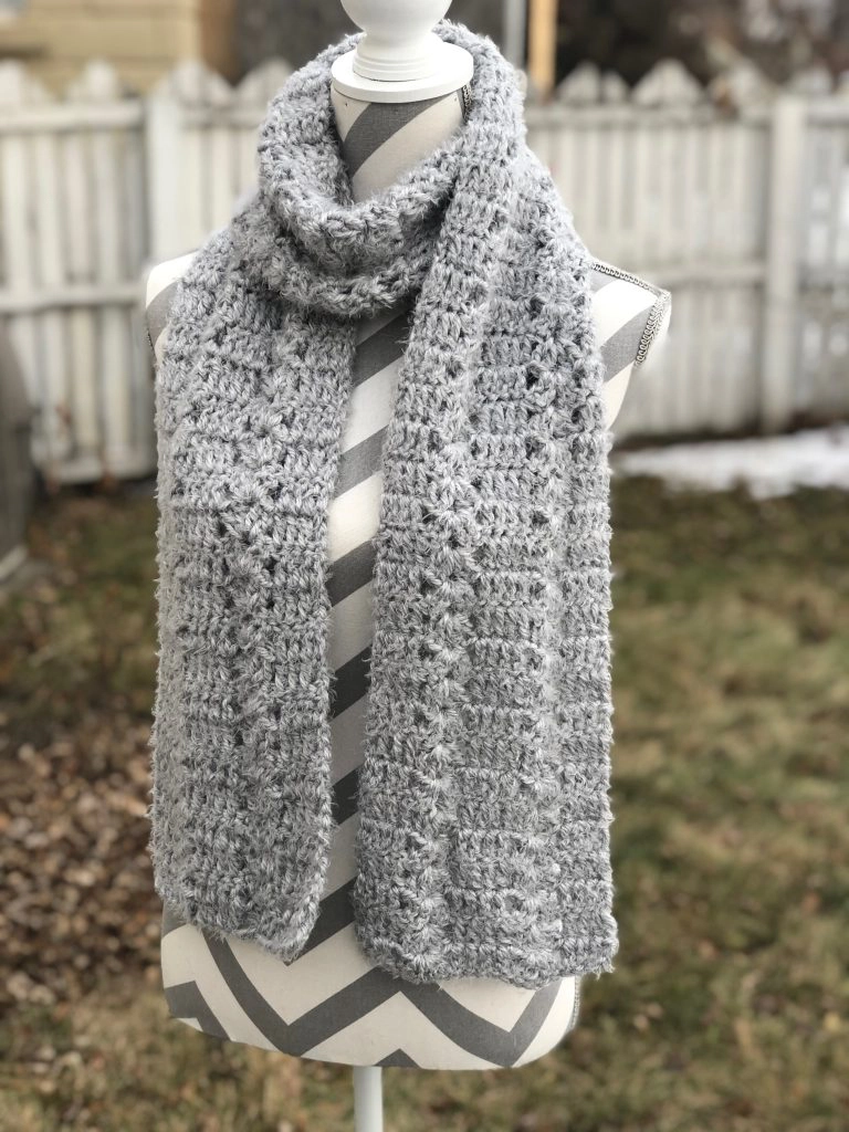 finished crochet scarf